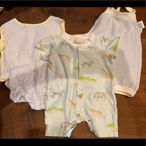 Set of 3 baby blue boys outfits 6-12m